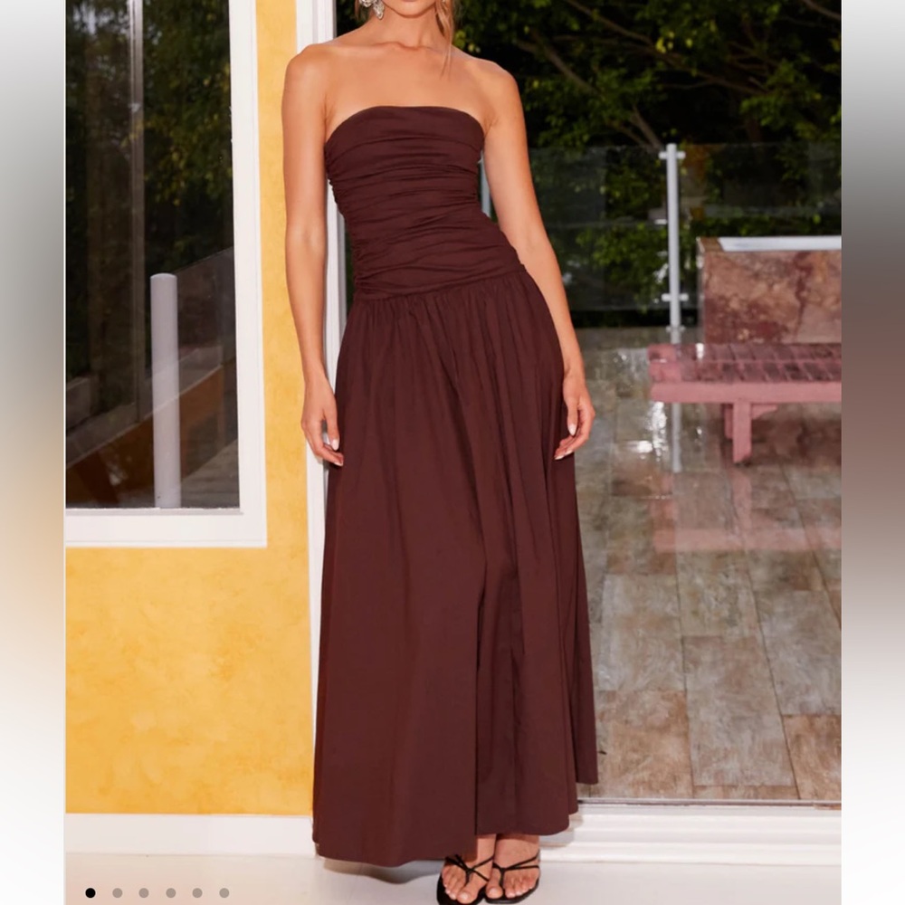 Peppermayo carmel maxi dress in brown Size US 2 NWT